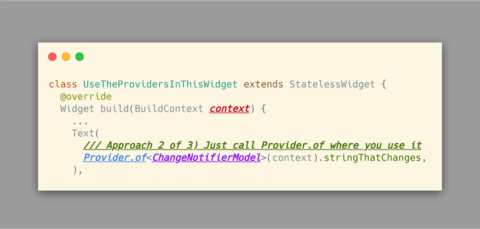 Provider.of being used directly