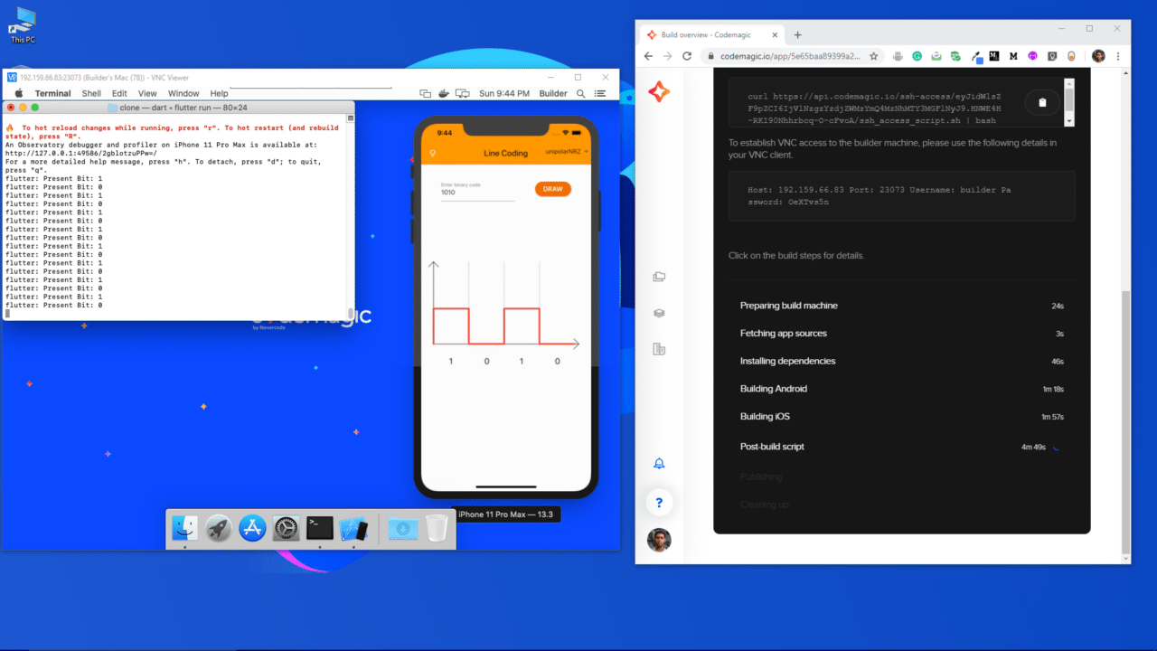 Line Coding app