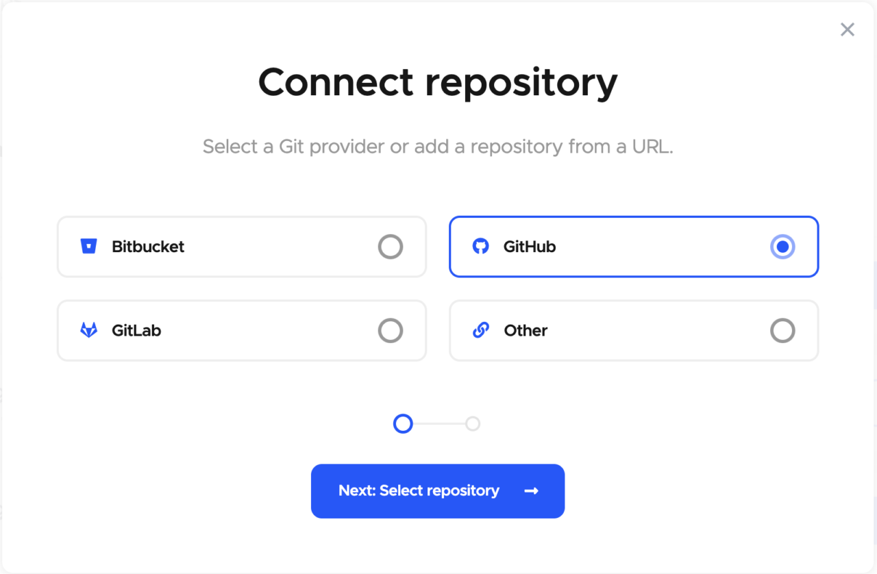 Connect your project to Codemagic