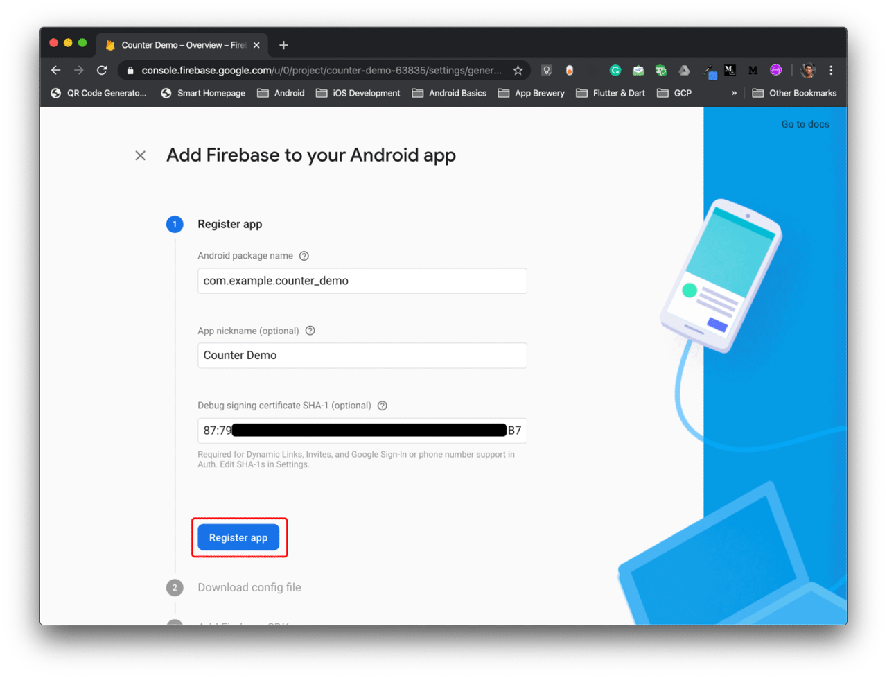 Firebase Android project