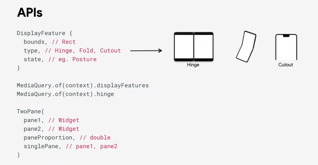 Flutter Engage event: foldable APIs