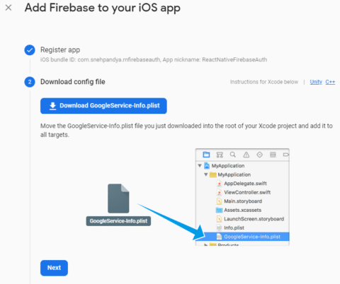 Add Firebase to your iOS app