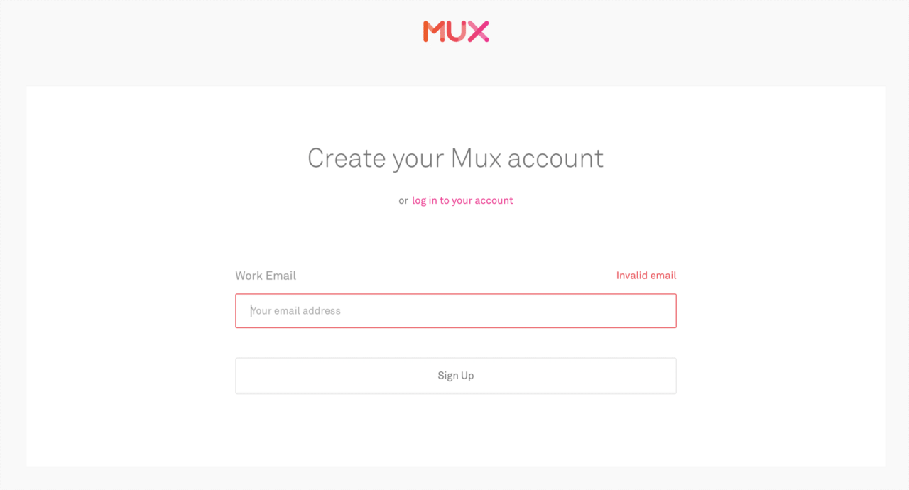 To build a video streaming app with Flutter and Mux you first need to create an account