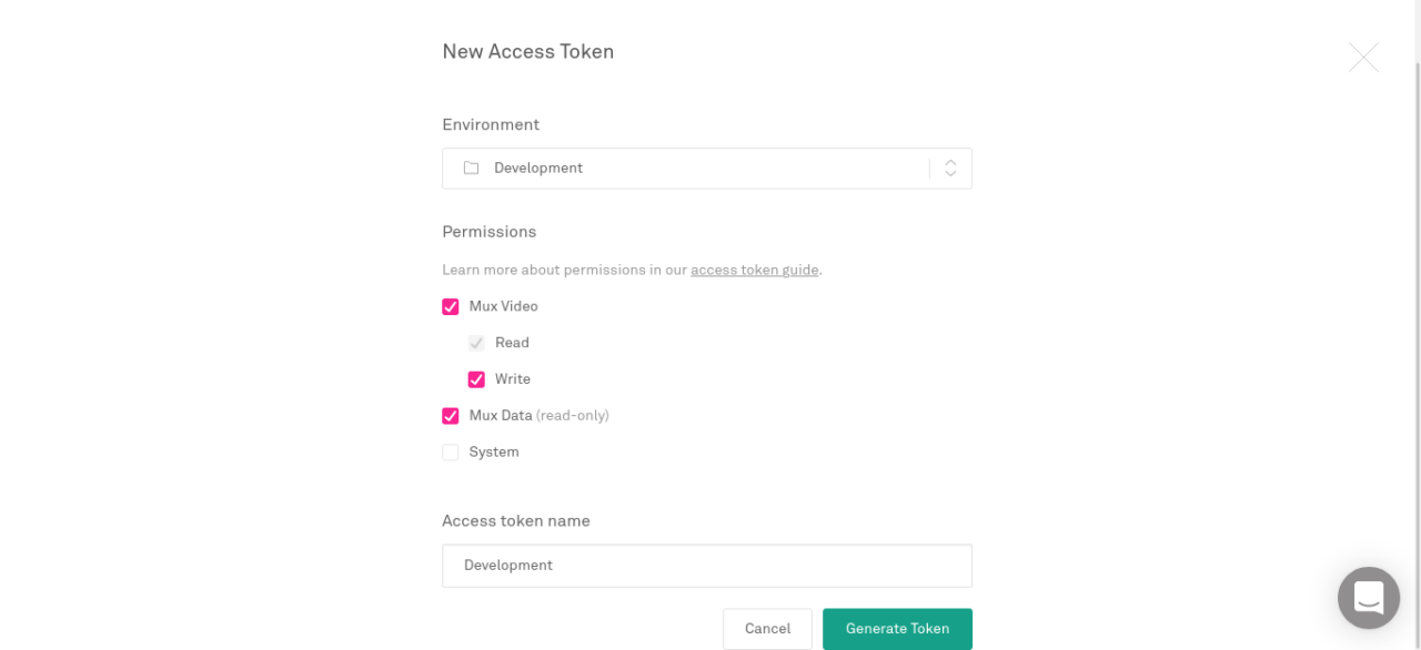 Details for creating tokens