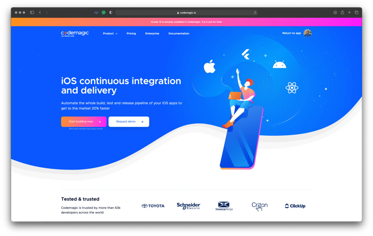 Best tools for iOS developers: Codemagic – to automate the whole build, test and release pipeline of your iOS apps