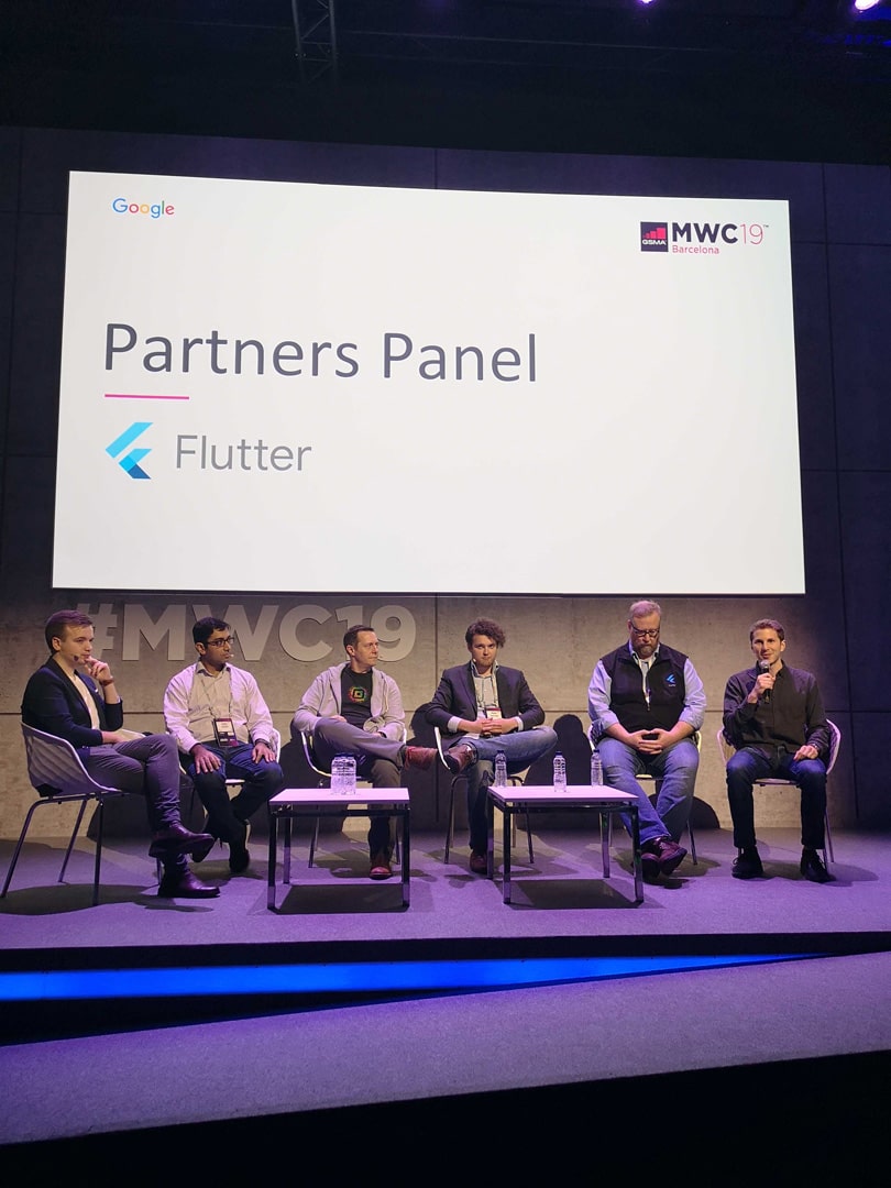 Flutter panel with partners