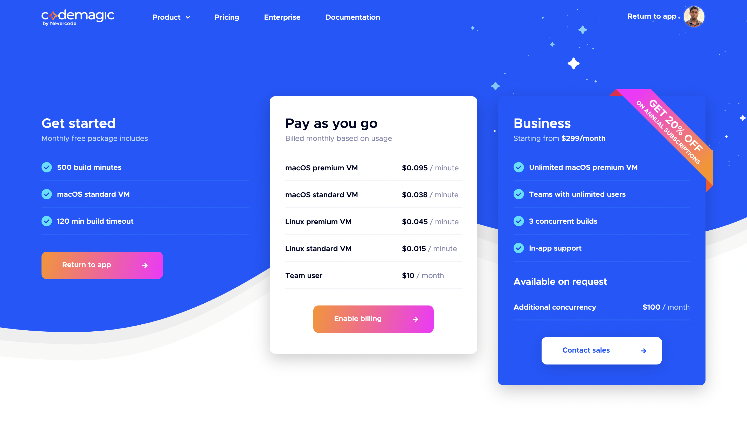 codemagic vs bitrise Codemagic pricing