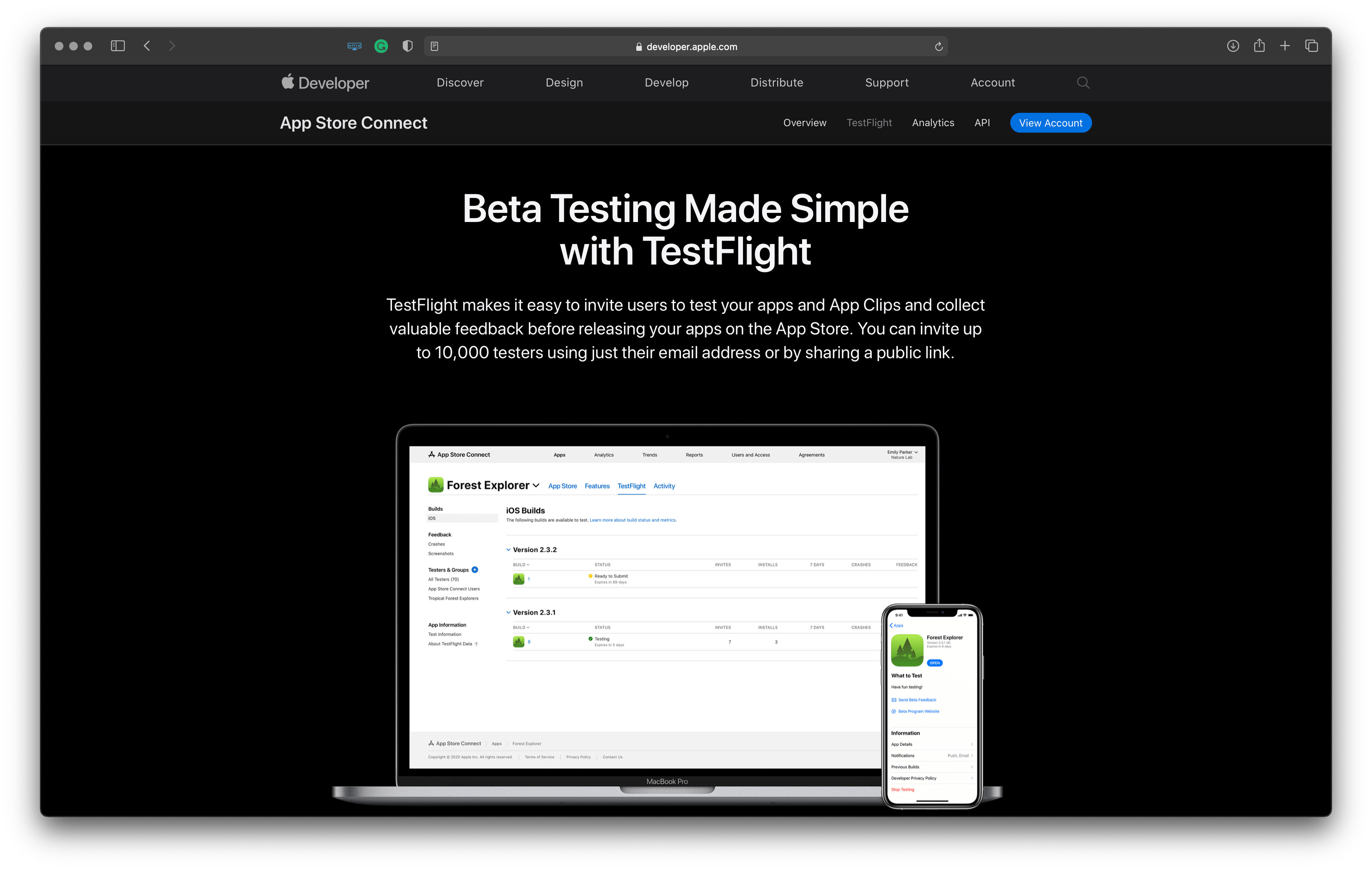 Best tools for iOS developers: testflight Best tools for Apple platforms developers: testflight – makes it easy to invite users to test your apps and collect feedback