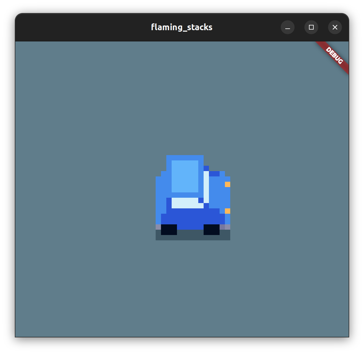 blue car screenshot
