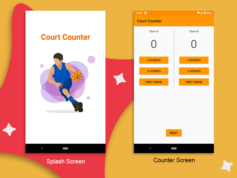 App screens