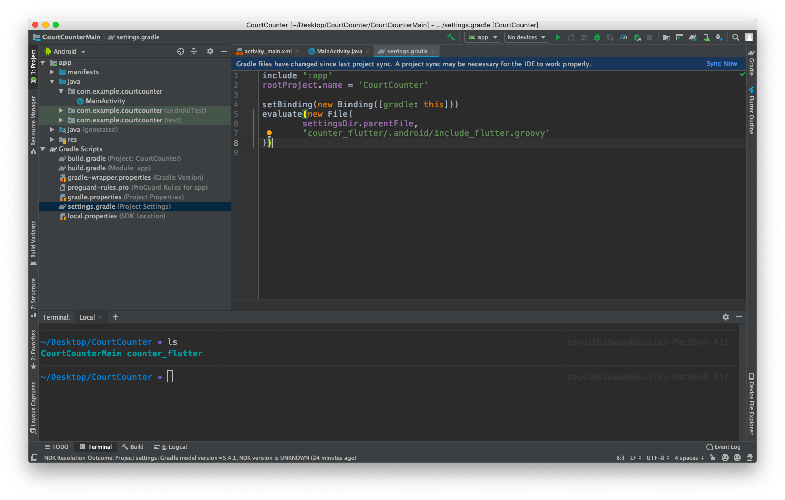 Updated settings.gradle
